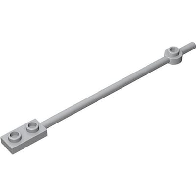 10 STUKS Puzzel Deeltje 99784 42445 Balk 12L Bouwstenen Set Met 1 x 2 Plaat Einde Holle Studs Baksteen Speelgoed 10pcs lichtgrijze kleur