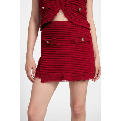 GUESS Malina Ottoman Boucl Siren Red Taglia: XS | Pantaloncini Outlet | Donna | Rosso