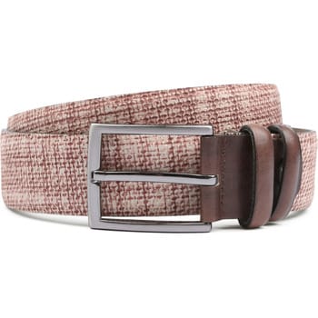 Suitable Leren Riem Mid Bruin - Maat 115 - Heren leren broekriem / broeksriem - Ceintuur - Riem casual