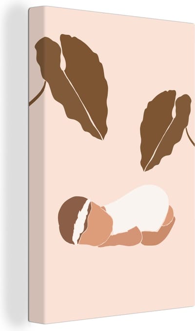 Canvas Schilderij Baby - Kinderen - Zoon - Dochter - 20x30 cm - Wanddecoratie