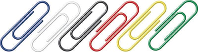 Alco paperclips - 26mm - rond - doos a 100 stuks - assorti kleuren - AL-256-26