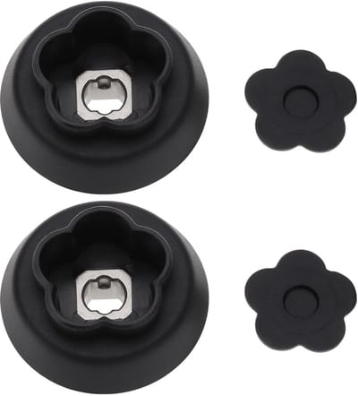 Allecto - Mixer Koppeling - Koppeling As Connector - Zwart - 5 Takken Hoofd - Compatibel met Monsieur Cuisine Connect en Smart - Roestvrij staal en...