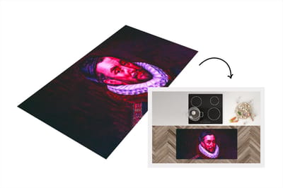 Keukenloper - Loper keuken - Kunst - Willem van Oranje - Roze - 120x60 cm - Keukenloper vinyl