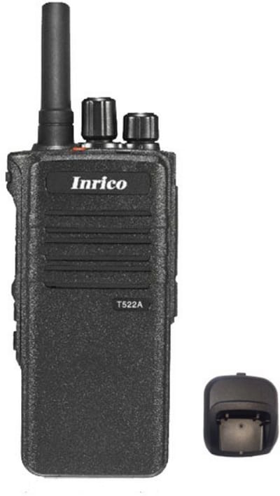 Set van 10 Inrico T522A IP66 4G LTE POC Zello Portofoon K1 2-Pins