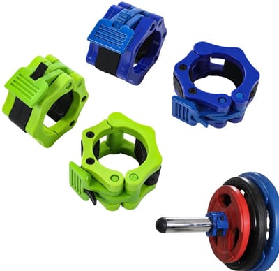 NTH products- Haltersluitingen 4 Stuks - Snelsluiting - Halterklemmen - Barbell Klem - Geschikt voor Halterstangen 30mm - Hoogwaardig Kunststof - Gewichtklemmen