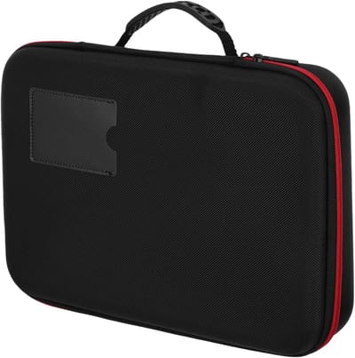 Draagbare Batterij Organizer - Opbergdoos Batterijen - Veilig Opbergen - Waterdicht Schokbestendig - 35 x 25 x 6.5 cm - Zwart