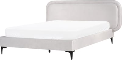 SUZETTE - Tweepersoonsbed - Lichtgrijs - 140 x 200 cm - Polyester