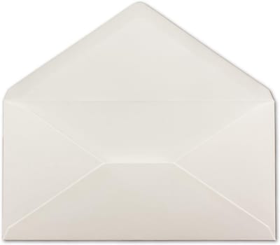 Natuurwitte Enveloppen DIN Lang (11x22 cm) Zonder Venster - Ideaal voor Uitnodigingen en Wenskaarten