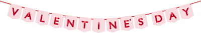 PartyDeco - Letterslinger Valentines Day - 150 x 13 cm - Valentijnsdag versiering - Valentijnsdag cadeau - valentijnsdag