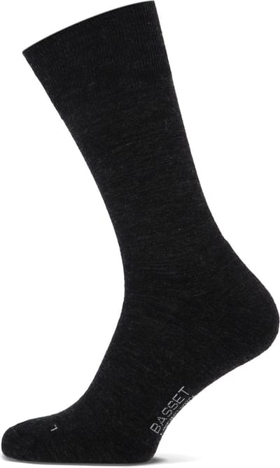 Basset Casual Terry - Merino Wol Sokken - Warme Sokken - Maat 35/38 - Antraciet