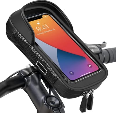Telefoonhouder voor Fiets - Telefoonhouder Waterdicht - Fietsstuurtas - Fietshouder Smartphone Touchscreen - Fietstelefoonhouder Stuurtas - Fietstas Stuur 360° Rotatie - Regenhoes - Opslagruimte voor Telefoon tot 7 inch