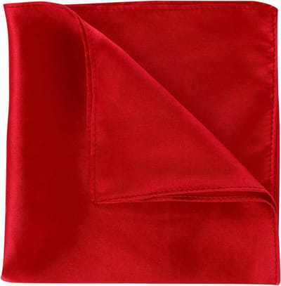 Zijde Pocket Squares voor Mannen - Effen Kleur 13.7x13.7 Inch - Zachte Prefolded Zakdoeken voor Formele Gelegenheden