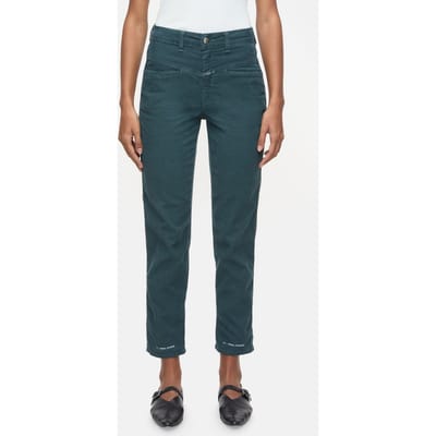 Closed Pedal Pusher Pants Pini Green Size: W25L32 | Formal pants Outlet | Dames | Groen