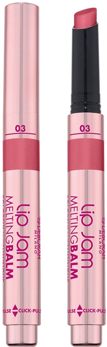 Deborah Milano Lip Jam Melting Balm – Kleur 03 Papaya Jam - Voedende & Hydraterende Lippenbalsem Met Kleurrijke Glans – Tot 12 Uur Hydratatie – Smeltende Romige Textuur Met Ceramide & Olijfolie – Comfortabele Finish – Intens Verzorgend