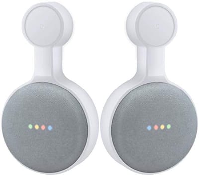 Wandhouder voor Google Home Mini - Ruimtebesparende Accessoire (Wit 2-Pack)