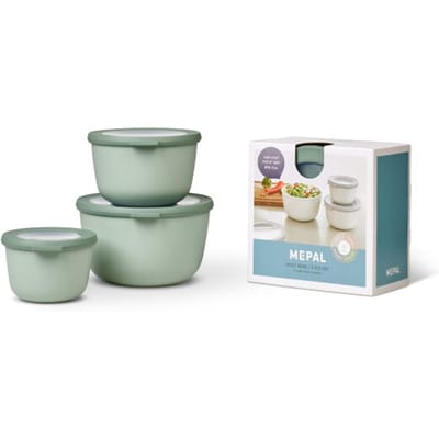 Mepal - Multikom Cirqula vershouddoos set - 500 + 1000 + 2000 ml - Rond - Nordic sage