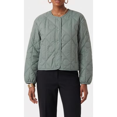 Calvin Klein Lightweight All-over Print Quilted Autumn Green Taglia: XS | Giacche Outlet | Donna | Verde