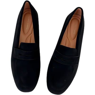 Nieuwe Dames Platte Schoenen Vrouw Loafers Lente Herfst Casual Suède Instappers Damesschoen Comfortabele Lichtgewicht Schoen Mujer Sapato 40 zwart