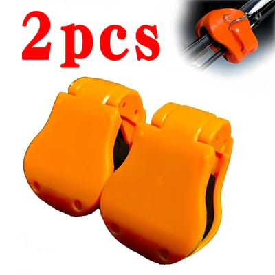 Draagbare Snelbevestiging Hengelclip Hengelhouder Balbanden Lichtgewicht Visgerei Ties Organizer Opbergrekken Visaccessoires orange