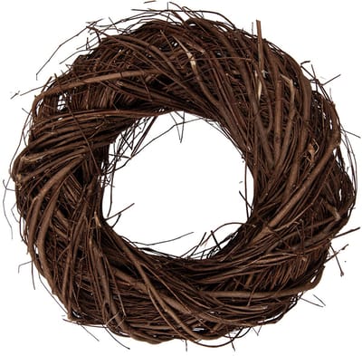 Clayre & Eef Krans Ø 25x7 cm Bruin Rotan