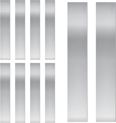 Rechthoekige Shim Stock Assortiment 10 stuks - 304 roestvrijstaal - Keuken Trim Gap Filler - DIY - Industrieel Gebruik