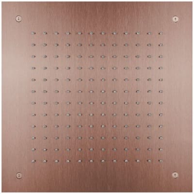 Herzbach DESIGN iX PVD rain shower for ceiling installation square 38 x 38 cm 21.638000.2.39