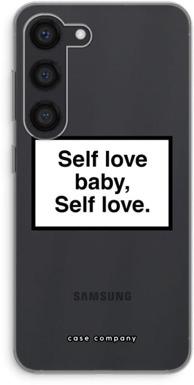 Hoesje geschikt voor Samsung Galaxy S23 hoesje - Self love - Soft Cover Telefoonhoesje - Bescherming aan alle Kanten en Schermrand