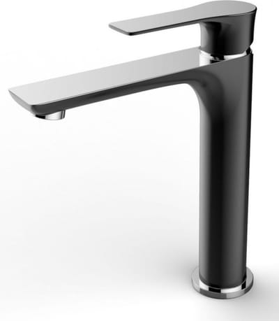 Sanifun Halden Wastafelmengkraan Zwart/Chroom 250 mm voor Waskom