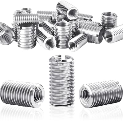 M10 naar M8 Schroefadapter 20 mm, 24 Stuks RVS Draadbus, Reducer voor Schroefverbindingen, Perfect voor Reparatie en Assemblage