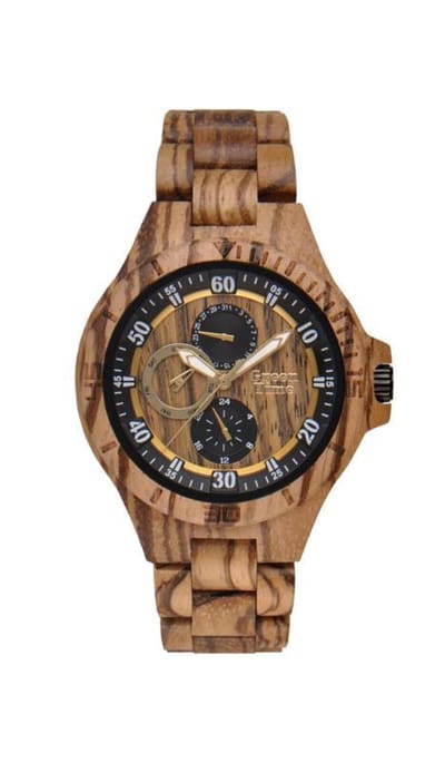 GreenTime Sport Base Jump - Houten horloge voor mannen