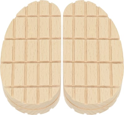 Excellent - Easy Hoof Block - Geschikt voor runderen - Voor plaatsing onder de gezonde klauwen voor vee - Splintervrij -5.5 cm Breed - 2.15 cm Dik - Beukenhout - 2 Stuks