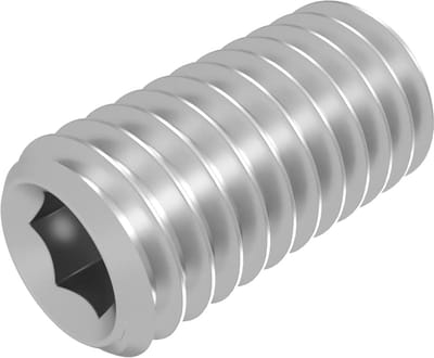 20x Schroefdraadstiften Kegelpunt M10 x 20 mm RVS A2 Veilig Vastzetten