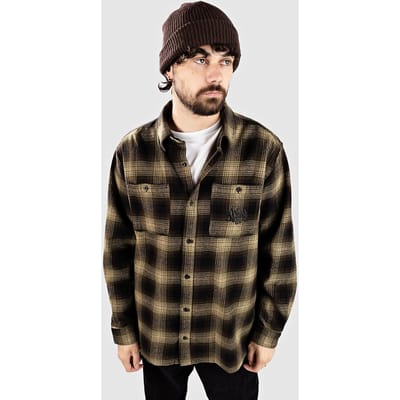 Empyre Browser Flannel Shirt zwart