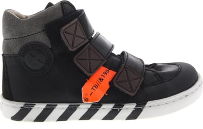 Shoesme Ur21w043 Hoge sneakers - Leren Sneaker - Jongens - Zwart - Maat 25