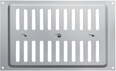 Ovaal ventilatierooster 260 x 165 mm, roestvrij staal, verstelbaar