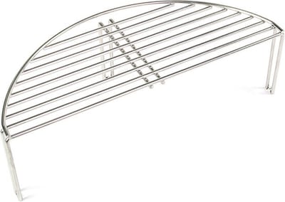 YAKINIKU Extra Verhoogd Rooster - LARGE - Halve Maan - 19 inch - 70% Meer Grilloppervlak - Kamado Accessoire