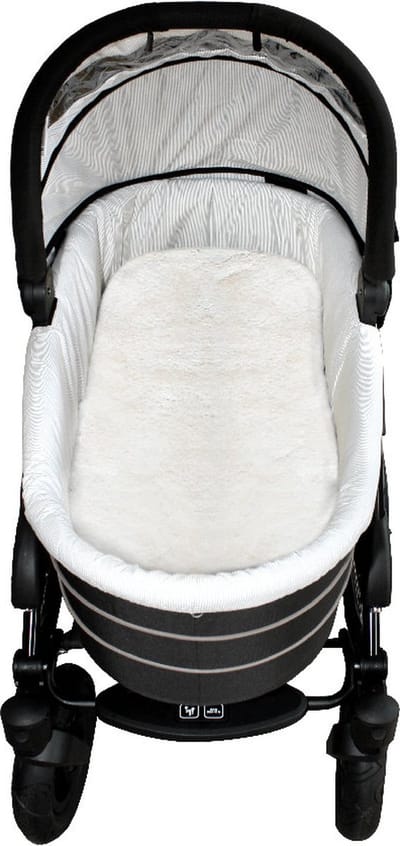 Heitmann Felle Lamsvacht - Voor in de kinderwagen, buggy of wiegje - schapenvacht - wit