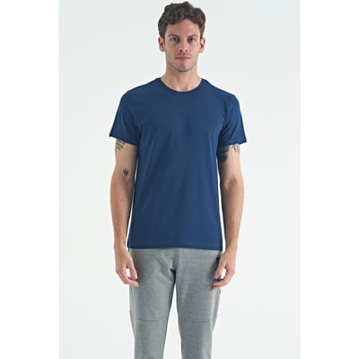 Heren Katoen Elasthaan Crew Neck T-shirt