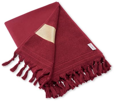 Kayori Somei Hamamdoek - 180x200 - 100% Katoen - Rood