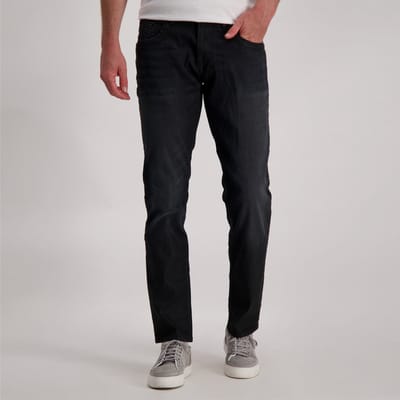 Cars Jeans - Heren Jeans - Heren - W34 X L34 - Zwart - Katoen - Henlow-black coated