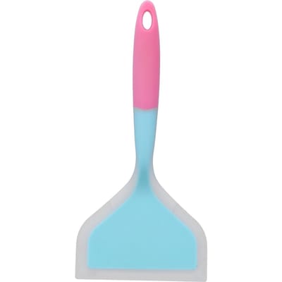 Kookspatel Transparant Tweekleurig Silicone Brede Mond Bakspatel Pannenkoeken Gebakken Spatel voor pink