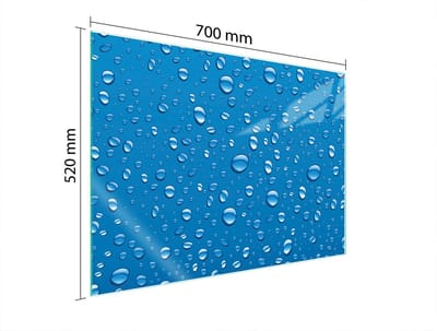 TMK ArtDeko - Serie Staartbescherming - Glasplaat Bescherming - 70x52 cm - Kroppen Ontwerp