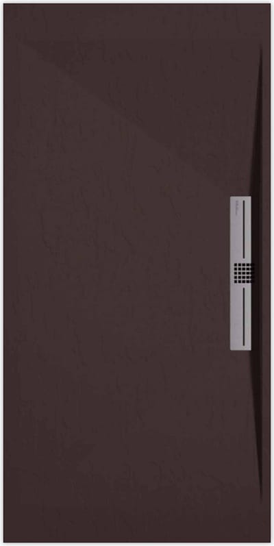 Sanifun douchebak Stone Side Chocolate Slate 1300 x 900 S