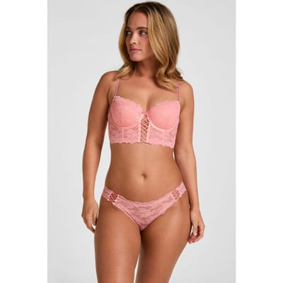 Hunkemöller Hoog Uitgesneden Brazilian Aveline Roze