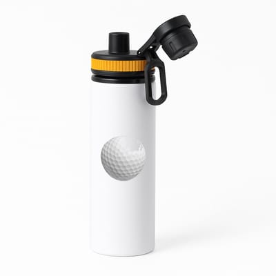 Hacebo® - Golfen waterfles met draaidop oranje - Golf - Golfers - Sport - balsport - cadeau voor een golfer - water fles - 850ML