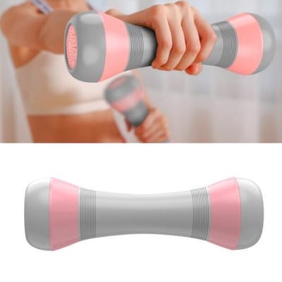 Dames Verstelbare Fitness Halter - Dumbell Halterset - Fitness Halters Instelbaar Haltergewicht - 2 Stuks - 5-in-1 - Antislip Neopreen Materiaal - Universeel Gebruik - Arm Muscle Shaper - 2 kg - Roze
