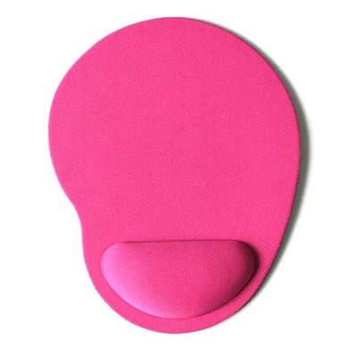 Muismat - Traagschuim Pols Ondersteuning - Ergonomische Muismat - Roze