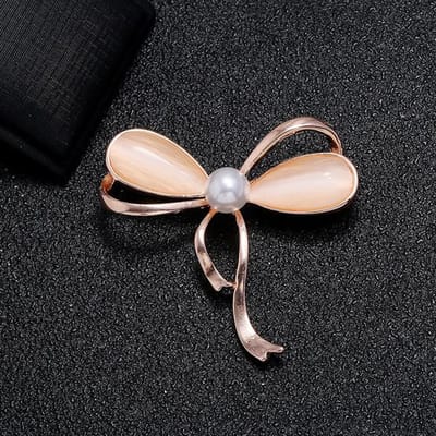 Luxe Opaal Bloem Corsage Broche Dames Feest Bruidsjurk Zijden Sjaal Corsage Broches Accessoires black