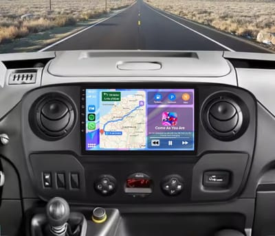 Autoradio 4/64GB met Carplay en Android auto | Geschikt voor Opel Movano, Renault Master, Nissan NV400 2010-2021 | Radio scherm met Navigatie | 2010 2011 2012 2013 2014 2015 2016 2017 2018 2019 2020 2021
