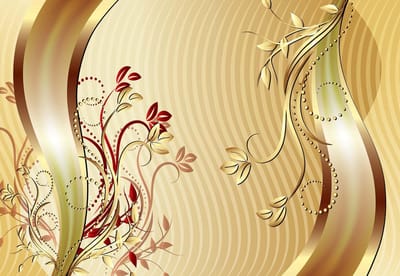 Fotobehang Flowers Abstract | XL - 208cm x 146cm | 130g/m2 Vlies